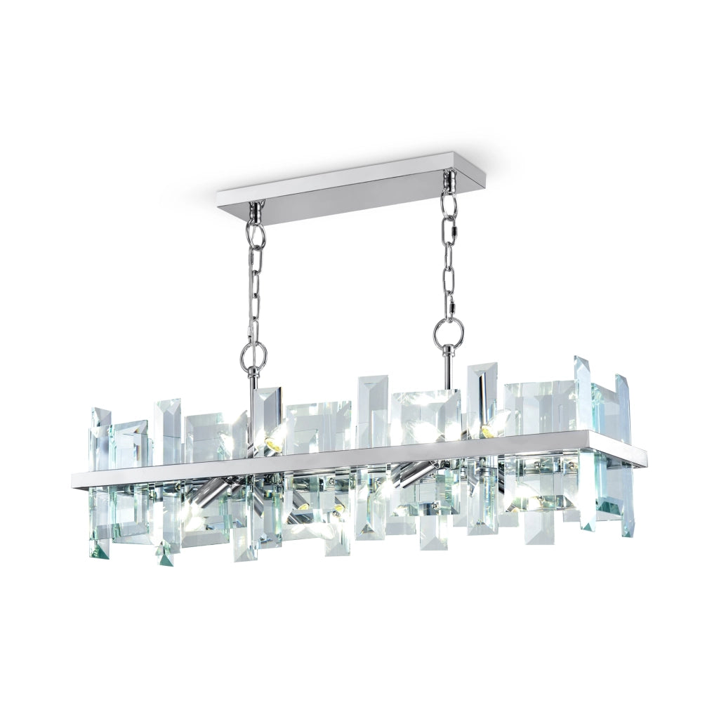 Lampadario sospeso Cerezo cristallo cromo Maytoni 8xE14 MOD