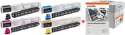 ORIGINAL Kyocera Value Pack nero / ciano / magenta / giallo / Bianco TK-8345 MCVP 01 + Prindo Universal Papier 2500 Blatt ~56000 Seiten