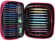 Set di aghi da cucire ergonomici a forma rotonda - 13 paia - alluminio - 2,75 mm a 10 mm