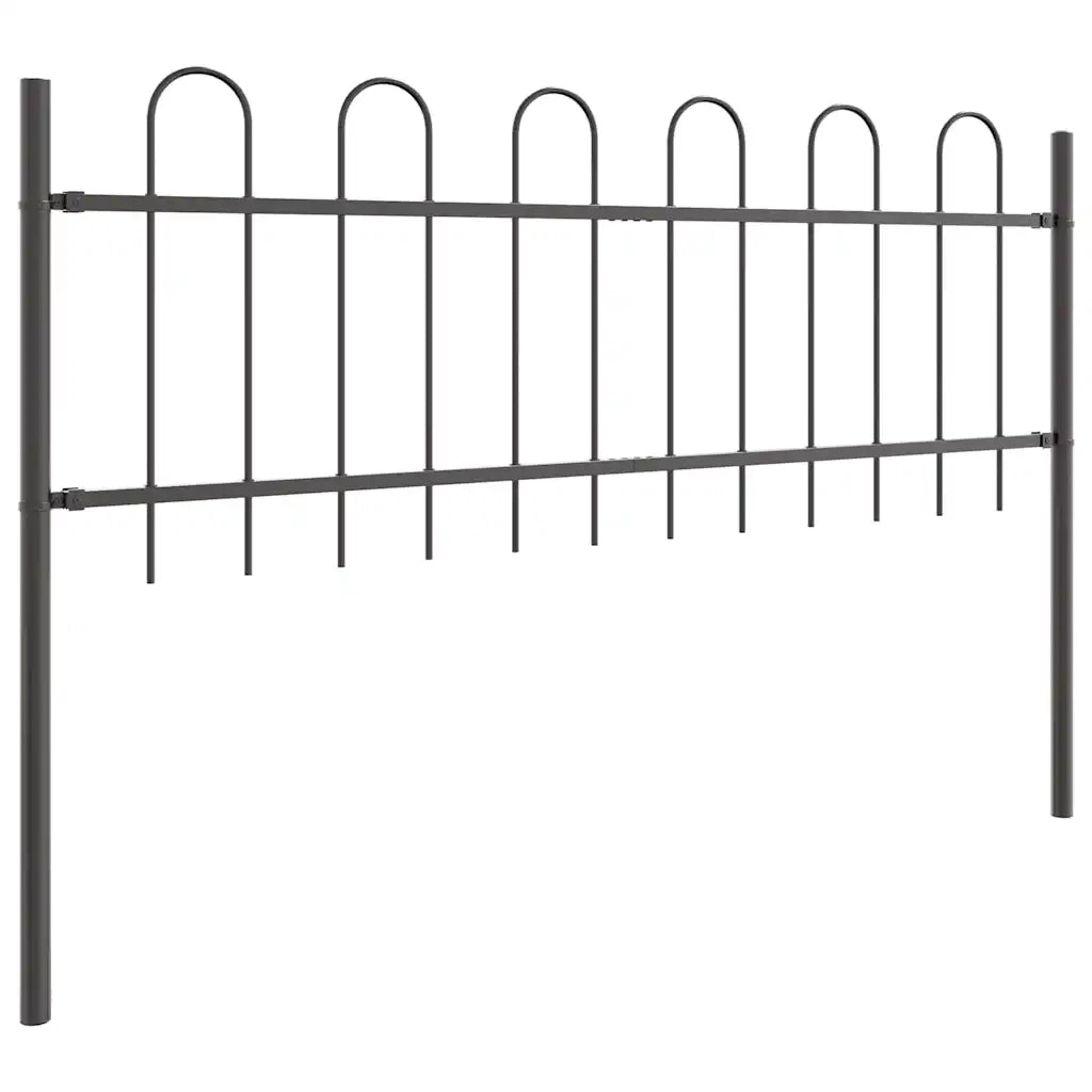 Recinzione per Giardino 5 pcs Grigio 8,5 x 0,6 m 3334093