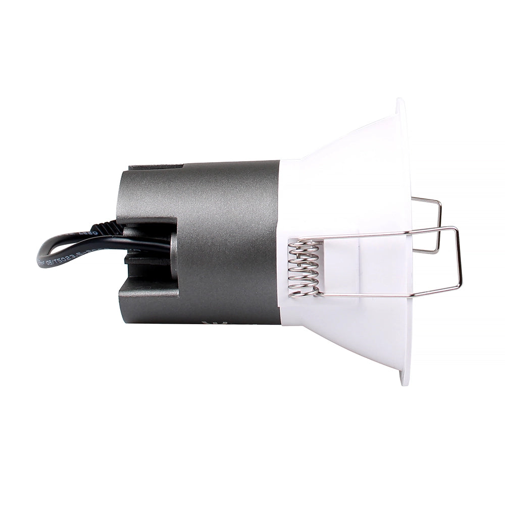 FARETTO LED DA INCASSO 5W ALTA LUMINOSITA' DESIGN MODERNO TONDO IN ALLUMINIO BIANCO - ILLUMINAZIONE EFFICIENTE PER INTERNI