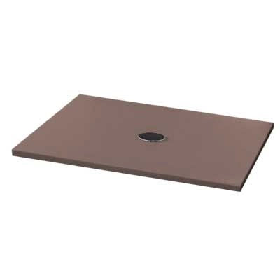Piatto doccia in ceramica UNIKO alto 3 cm - Azzurra - Misura: 80 x 100 x 3h (tortora)