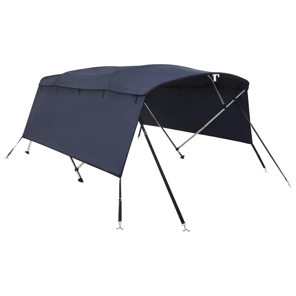 Bimini di Prua con Pareti Laterali 4 Archi 243x(185-198)x137cm
