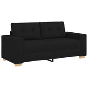 Divano | Divano da soggiorno | Sofa Divanetto Nero 180x77x82 cm in Tessuto