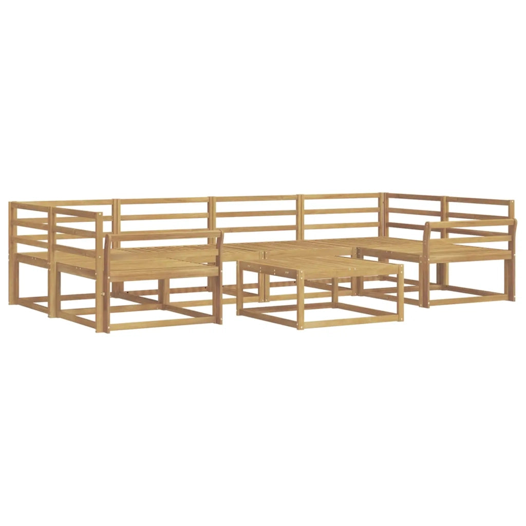 Set di divani da esterno 7 pcs Bianco 3386128