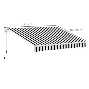 TENDA DA SOLE A CASSONETTO Manuale in alluminio Bianca