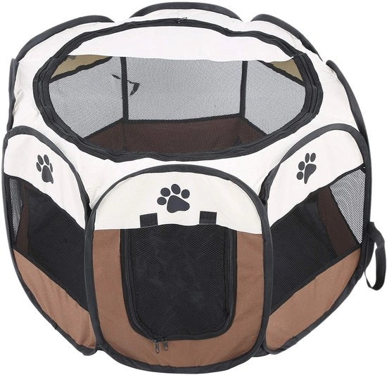 Recinzione Portatile per Animali - Confezionabile - Adatta per Cani/Gatti/Conigli - 81 x 45 cm - Box per Animali