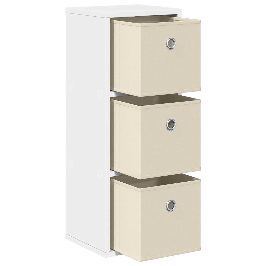 Credenza con cassetto Bianco 25,5 x 22 x 69,5 cm