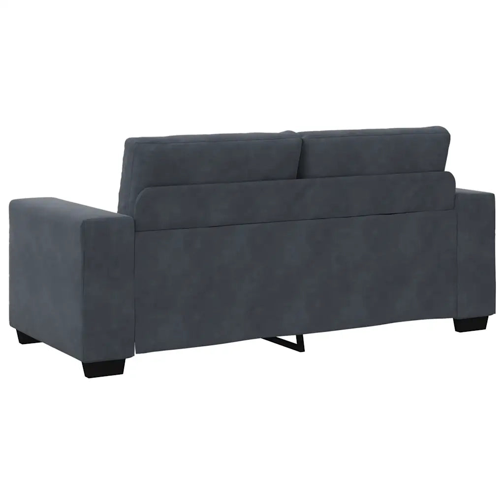 Divano Divanetto Grigio Scuro 180x77x82 cm in Velluto 4105123