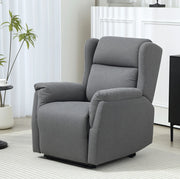 Poltrona relax reclinabile grigio scuro, 150 kg
