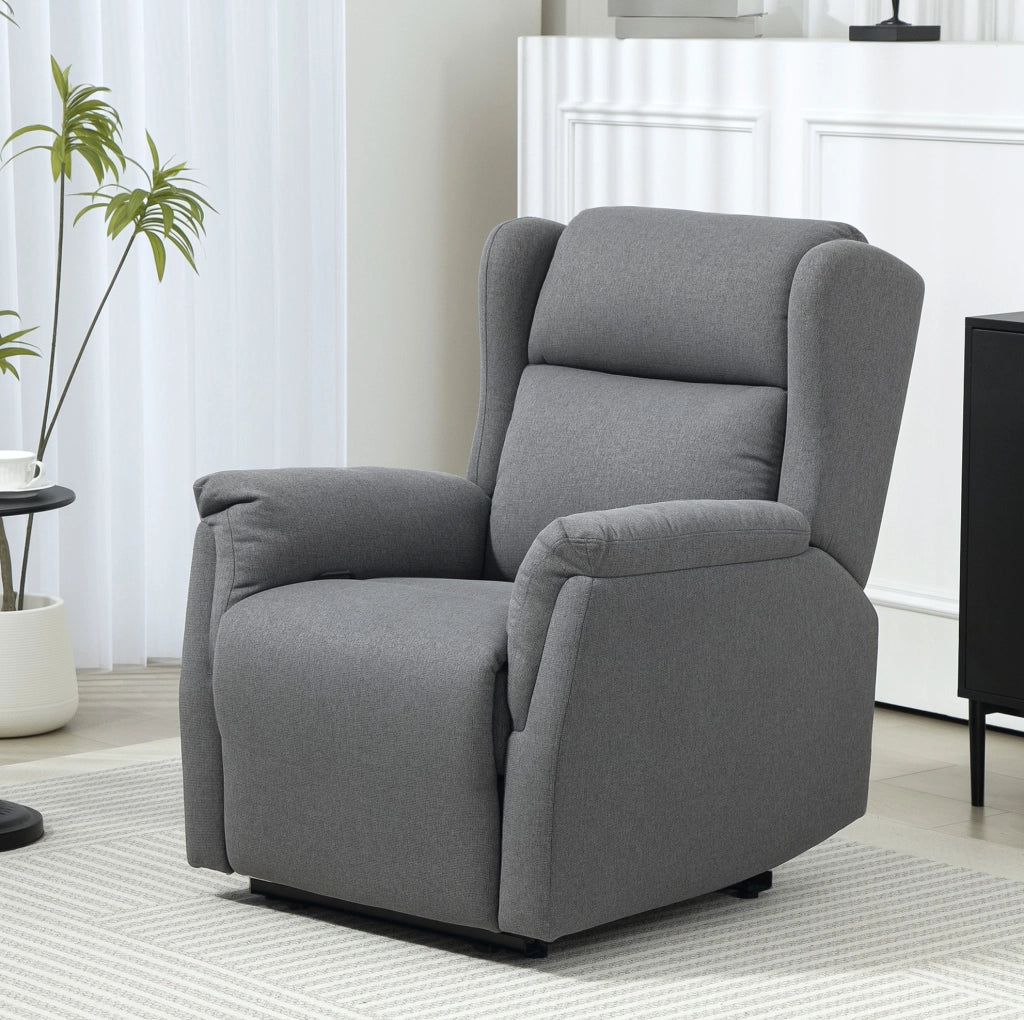 Poltrona relax reclinabile grigio scuro, 150 kg