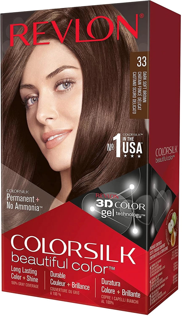 REVLON COLORAZIONE PERMANENTE PER CAPELLI N 33 CASTANO SCURO DELICATO