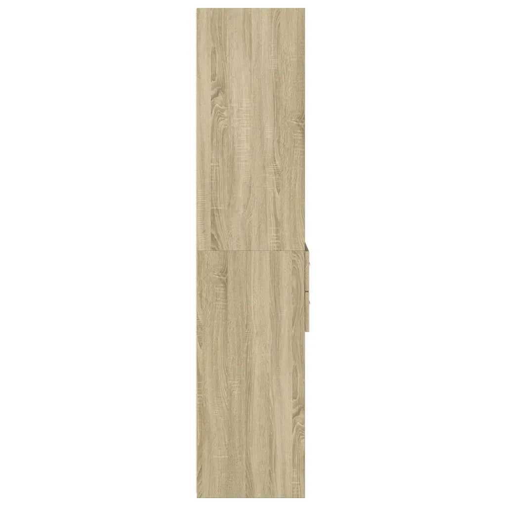 vidaXL Credenza Rovere Sonoma 50x42,5x185 cm in Legno Multistrato