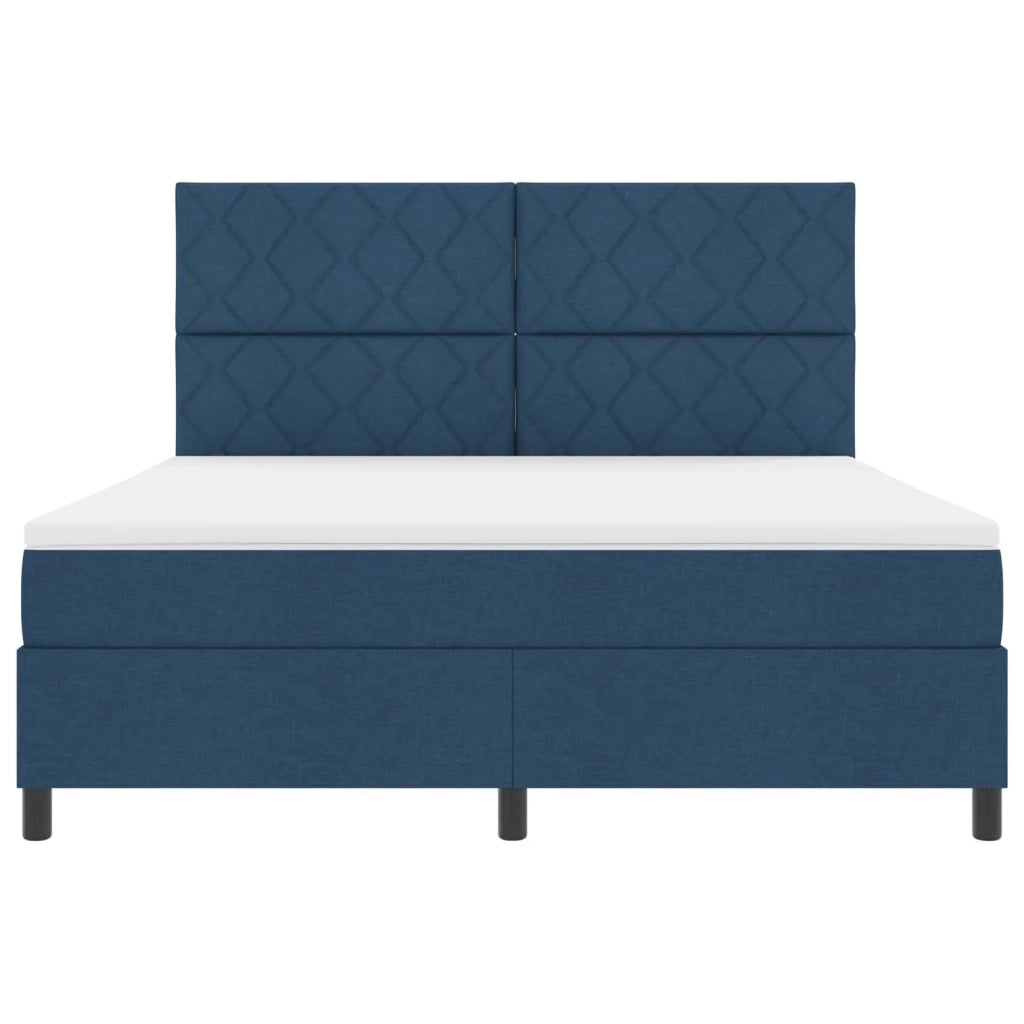 Letto a molle con strisce LED Blu 180 x 200 cm Tessuto 3342969