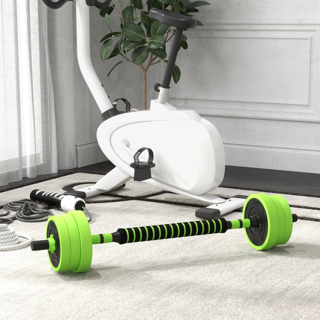 EasyComfort Pesi da Palestra Set 4 in 1 da 40kg totali, utilizzabile come Kettlebell, Manubri e Bilancieri
