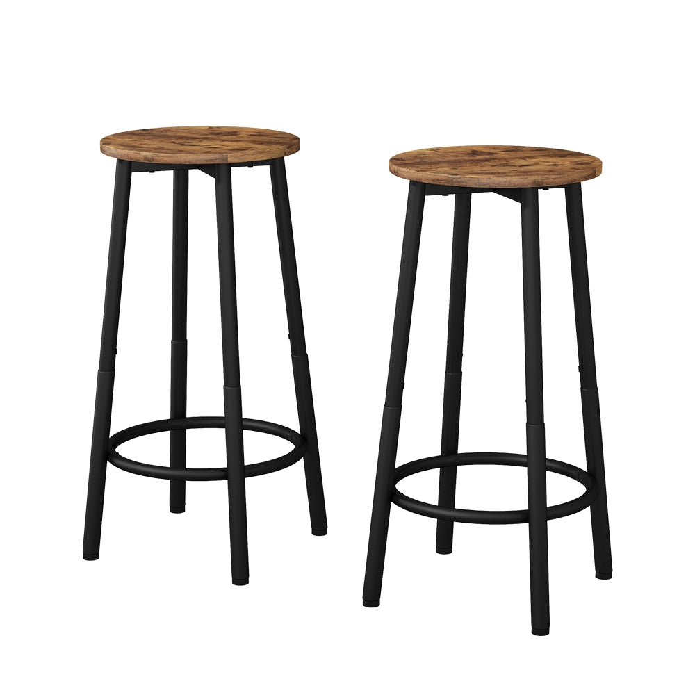 Vicco Set di 2 sgabelli da bar Rovere rustico 31.5 x 64 cm 2 parti