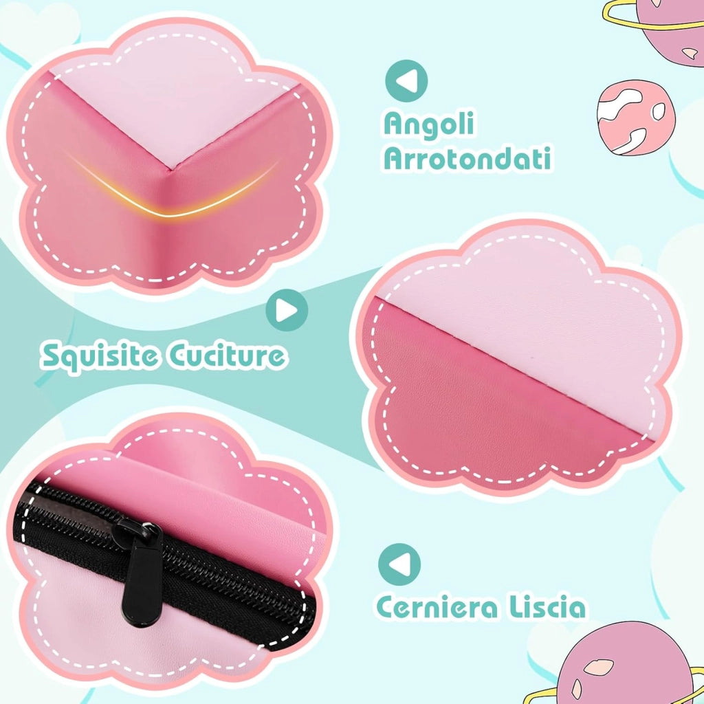 Set di 6 Blocchi per Bambini con Diverse Forme e Colori, Centro Attività Palestrina Giocattolo per Arrampicata e Strisciamento (Verde)