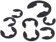 Componenti di protezione esterna - Clip in acciaio di manganese - 9mm - 80 pezzi - Facile da installare - Adatto per veicoli - Nero