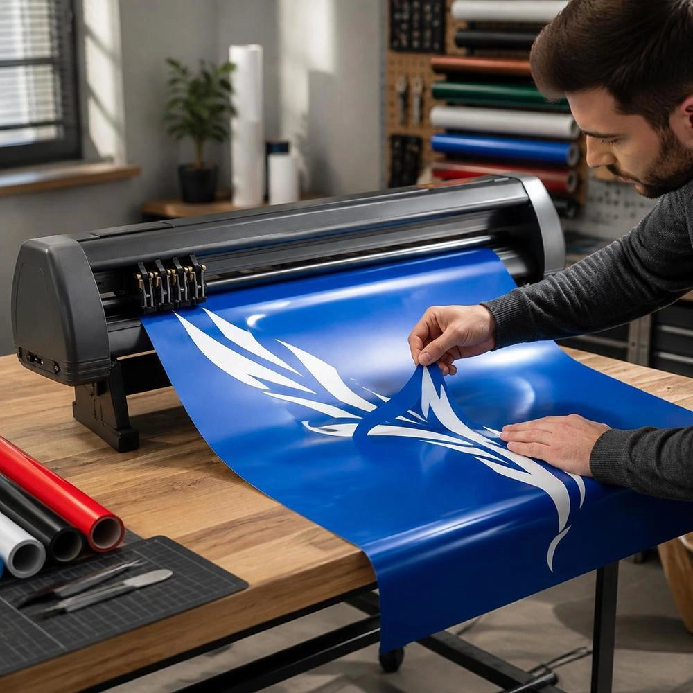 Vinyl Cutting Plotter, 1350 Mm Vinyl Cutting Plotter, Slogan Cutting Plotter, Desktop Machine With Software, Cutting Plotter