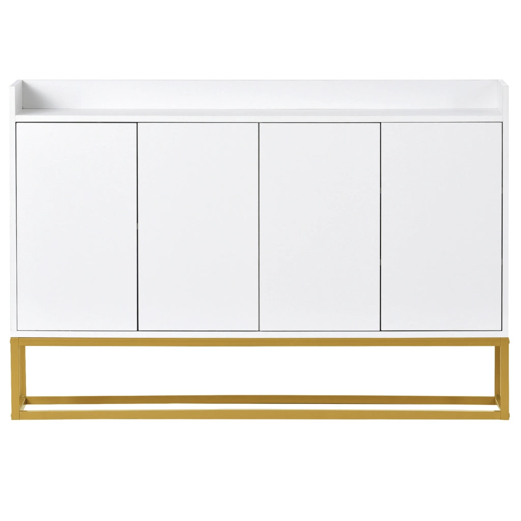 Credenza moderna minimalista - Zephmum- 4 ante senza maniglie per soggiorno