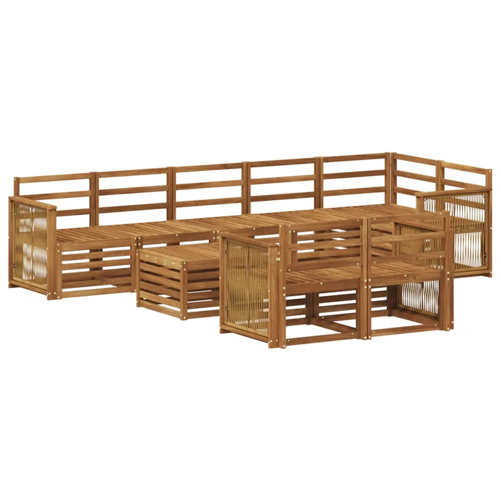 Set divani Legno di Acacia Massello 3384535