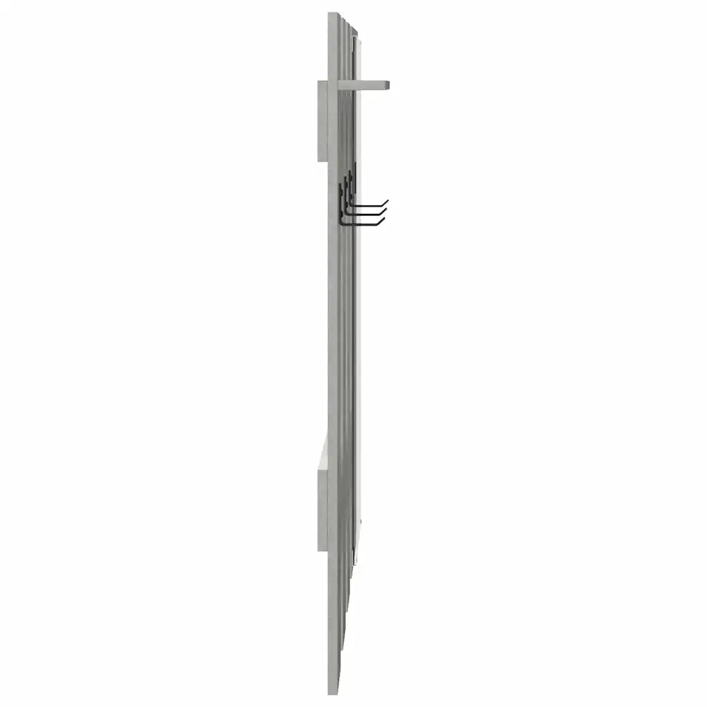 Appendiabiti a muro Grigio cemento 100 x 10 x 100 cm 874510