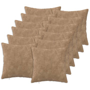 Federa 12 pcs HEERLEN Tortora 40 x 40 cm Fleece in microfibra 908529