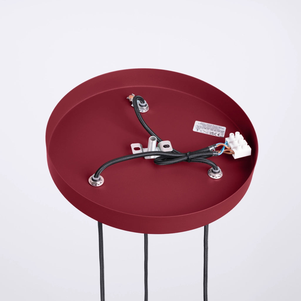Lampada a sospensione SFERA tripla bordeaux G9 Pure Lume