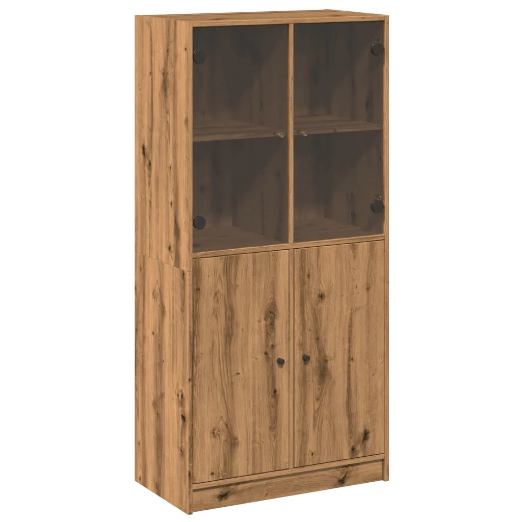 Buffet credenza cassettiera armadio mobile contenitore organizer cucina soggiorno salotto alto con ante fatto a mano legno ingegnerizzato marrone 02_0032229
