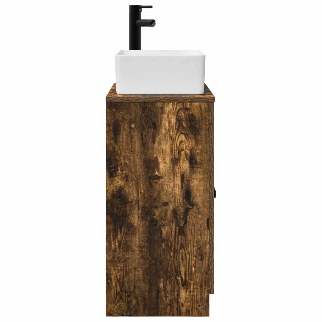 Mobile da bagno con lavabo Rovere Fumo 54 x 35 x 83 cm 890134