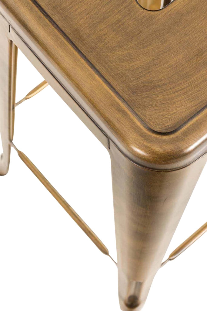 Coppia di sgabelli design industriale Joshua V2 oro