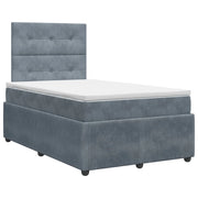 Letto box spring con materasso Grigio Scuro 120 x 190 cm 3454566