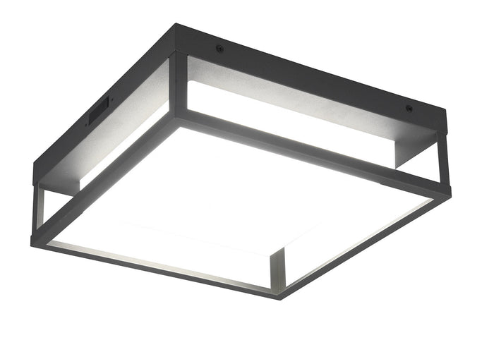 Plafoniera da Esterno a LED SMD in Metallo Antracite