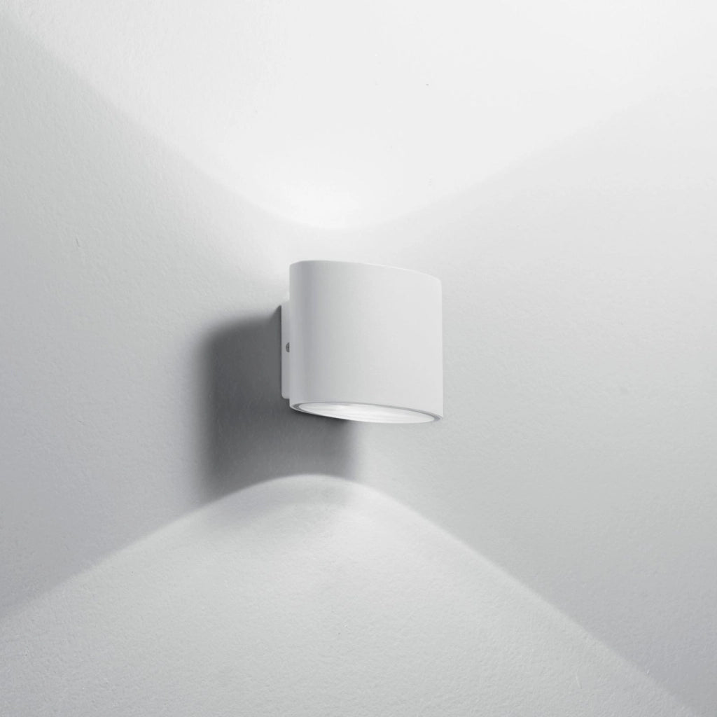 APPLIQUE BIEMISSIONE LED BOXTER BIANCA 8W 960LM CCT 3000K / 4000K IP44 12,9X8,5X10CM