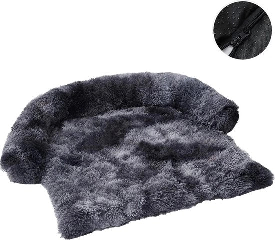 Honden letto - Detersivo per animali - Cuscino per cani - Anti-slip - Impermeabile - Copertura per canile - Plush - Respirante - PP cotone - Grigio scuro - 115x95x20cm