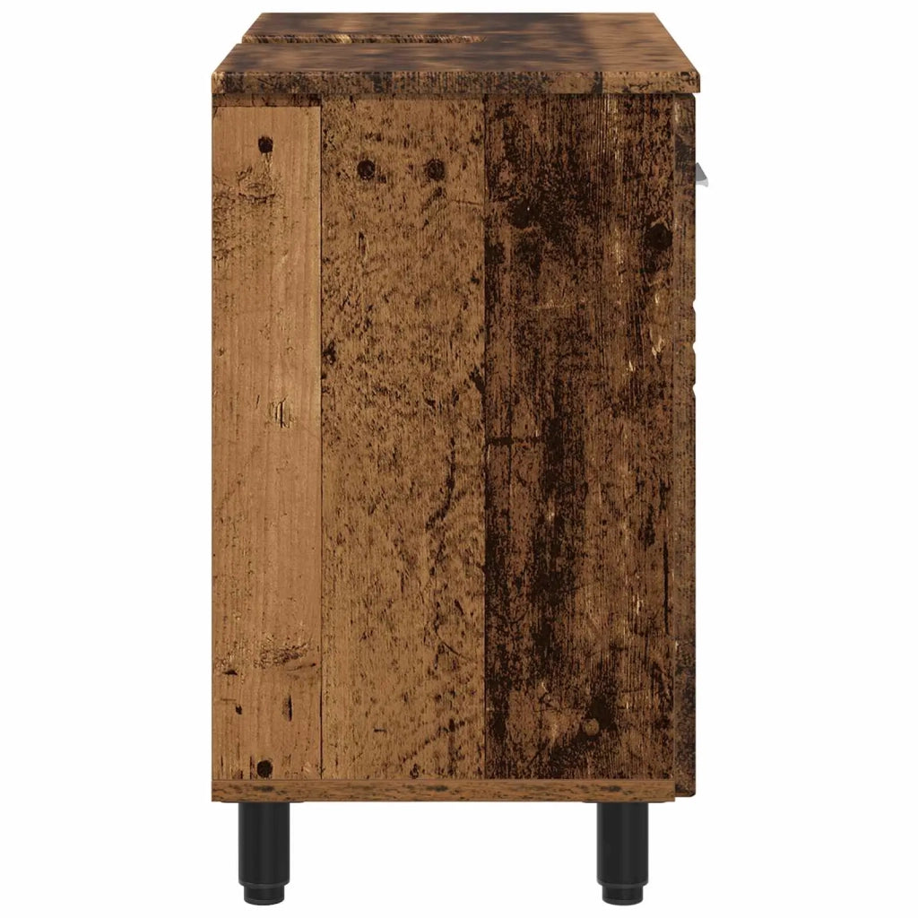 Mobiletto da bagno Legno antico 60 x 35 x 60 cm