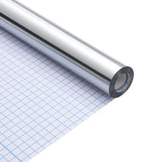 vidaXL Adesivo per Mobili Altro Argento 90 x 500 cm PET
