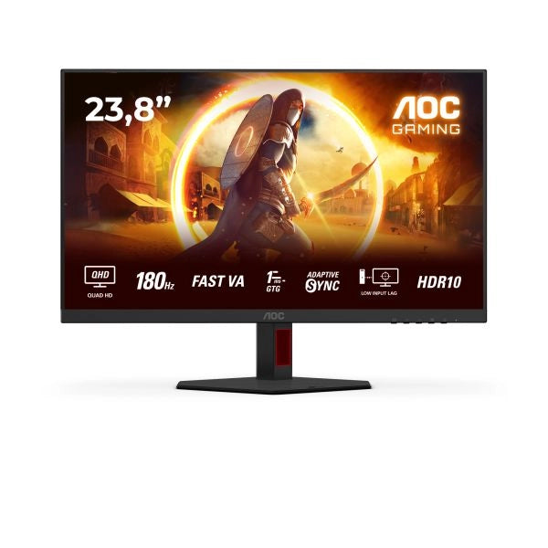 Aoc g4 q24g4re monitor pc 60,5 cm (23.8") 2560 x 1440 pixel quad hd led nero, rosso