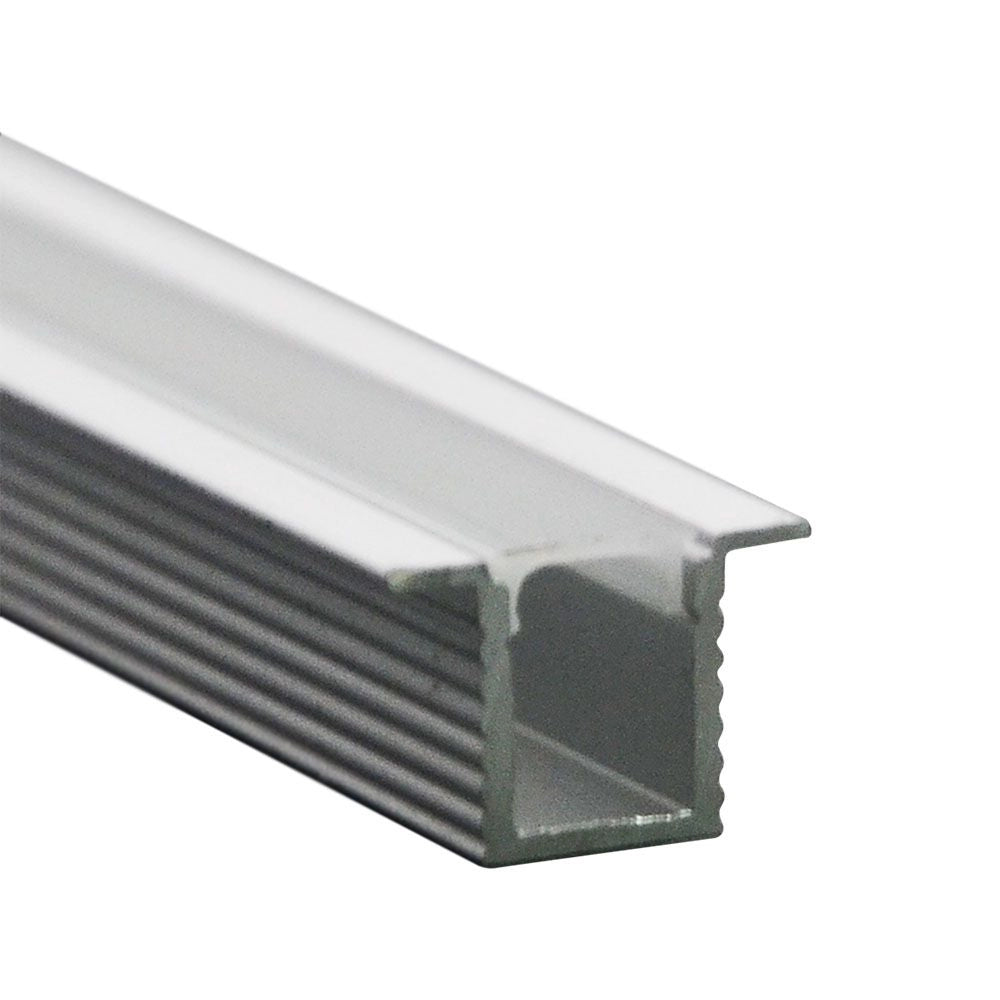 Profilo in Alluminio per Striscia LED max. 9mm da Incasso 2000x12.4x9mm – V-TAC – VT-8137