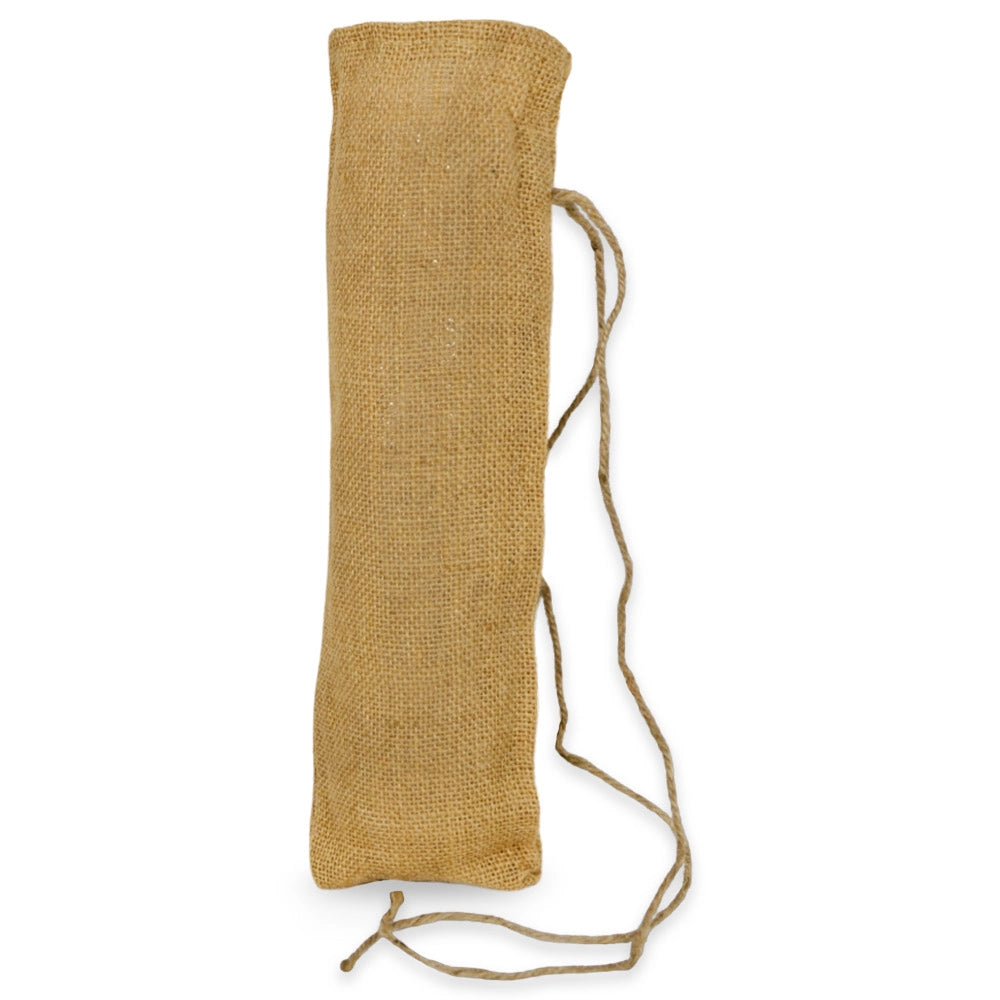 Set da 10 Sacchi in Juta naturale resistenti e riutilizzabili cm 12,5 x h 36