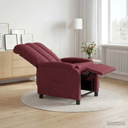 Divano Sedia-Poltrona reclinabile Rosso Vino Tessuto 427792