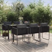 Set da Pranzo da Giardino 7 pz Nero  cod mxl 42804