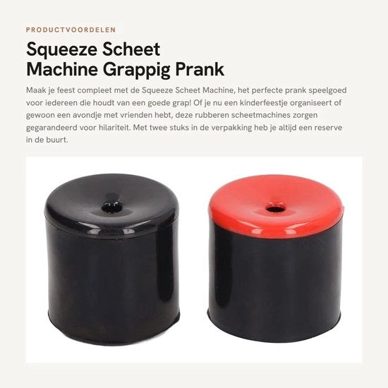 Schiocco Fart Machine 2 pezzi - Giocattolo in gomma portatile - Divertente scherzo - Leggero - Facile da usare - Diversi suoni - Fart Toy