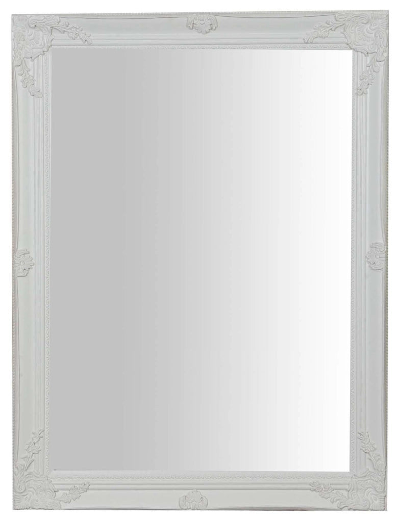 Biscottini Specchiera da appendere verticale/orizzontale L62xPR4xH82 cm finitura bianco anticato.