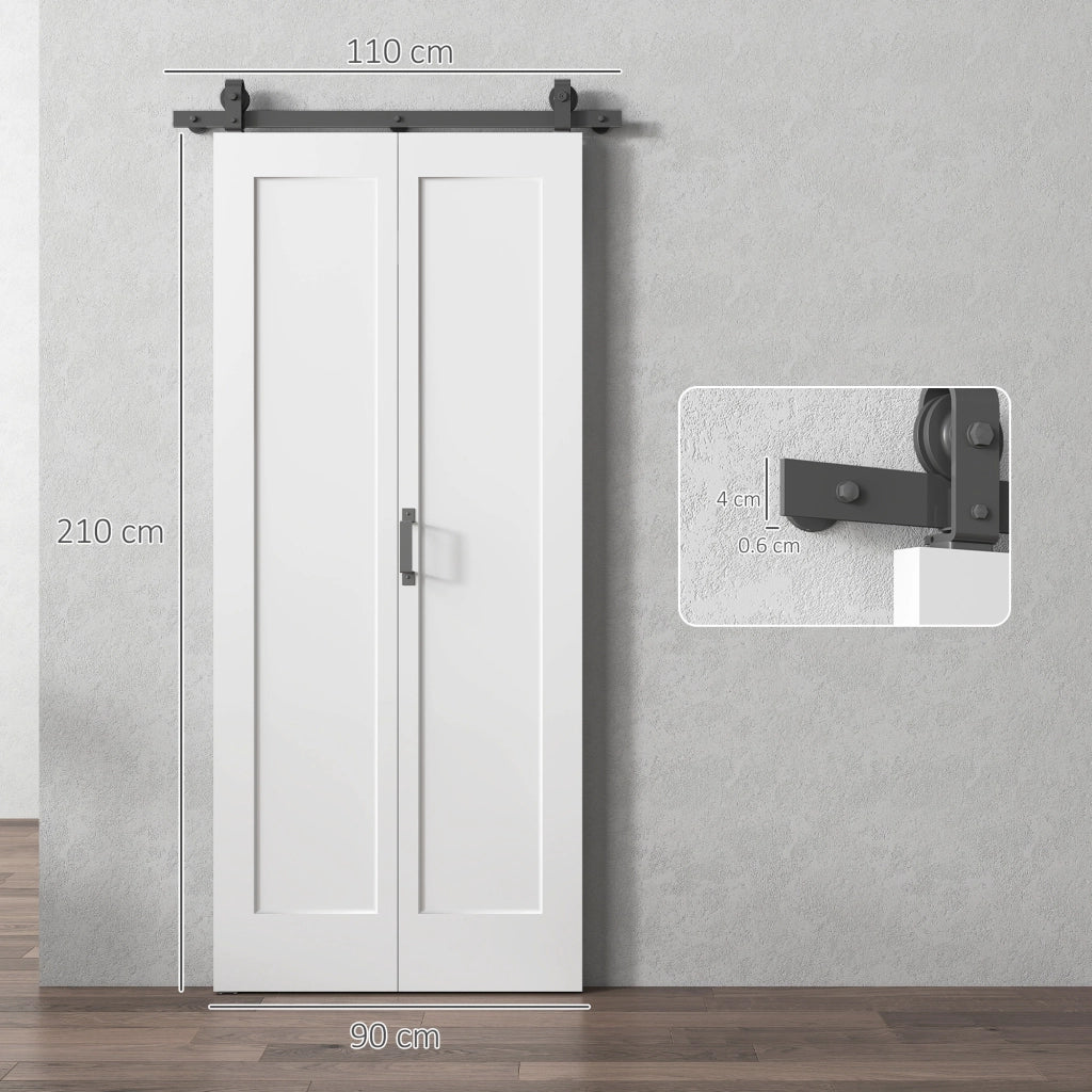 Porta Scorrevole a Libro ¨C Minimal ¨C Bianco 90x210 cm