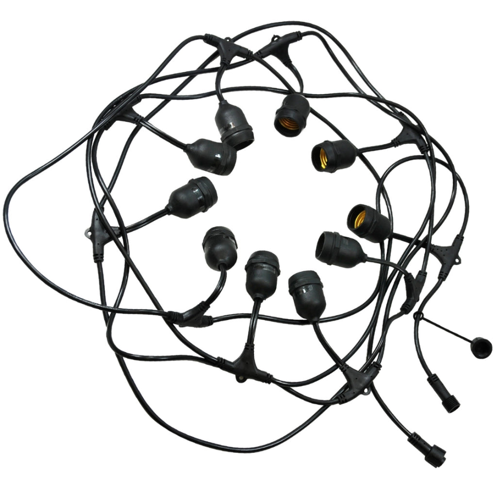 Cavo ghirlanda esterno 10xE27 6,12m 36V IP44 Polux