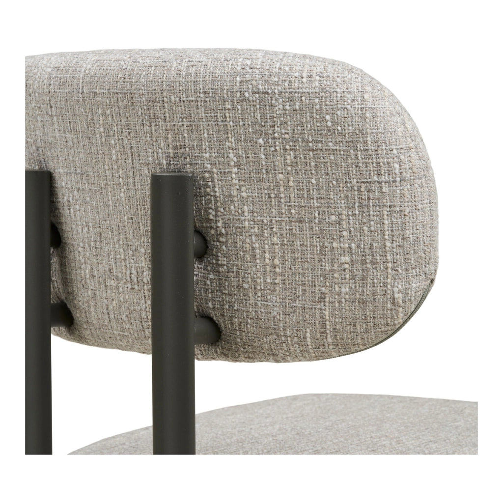 Set di 2 Sedie Royan, Grigio, Tessuto, 53x50x80,5 cm