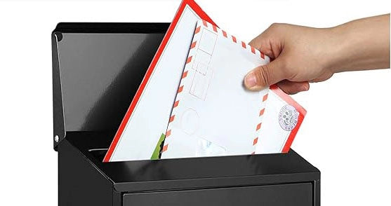 CASSETTA POSTALE IDEAL STAR '2500' mm 200x60x300h - Nera - IDEAL STAR
