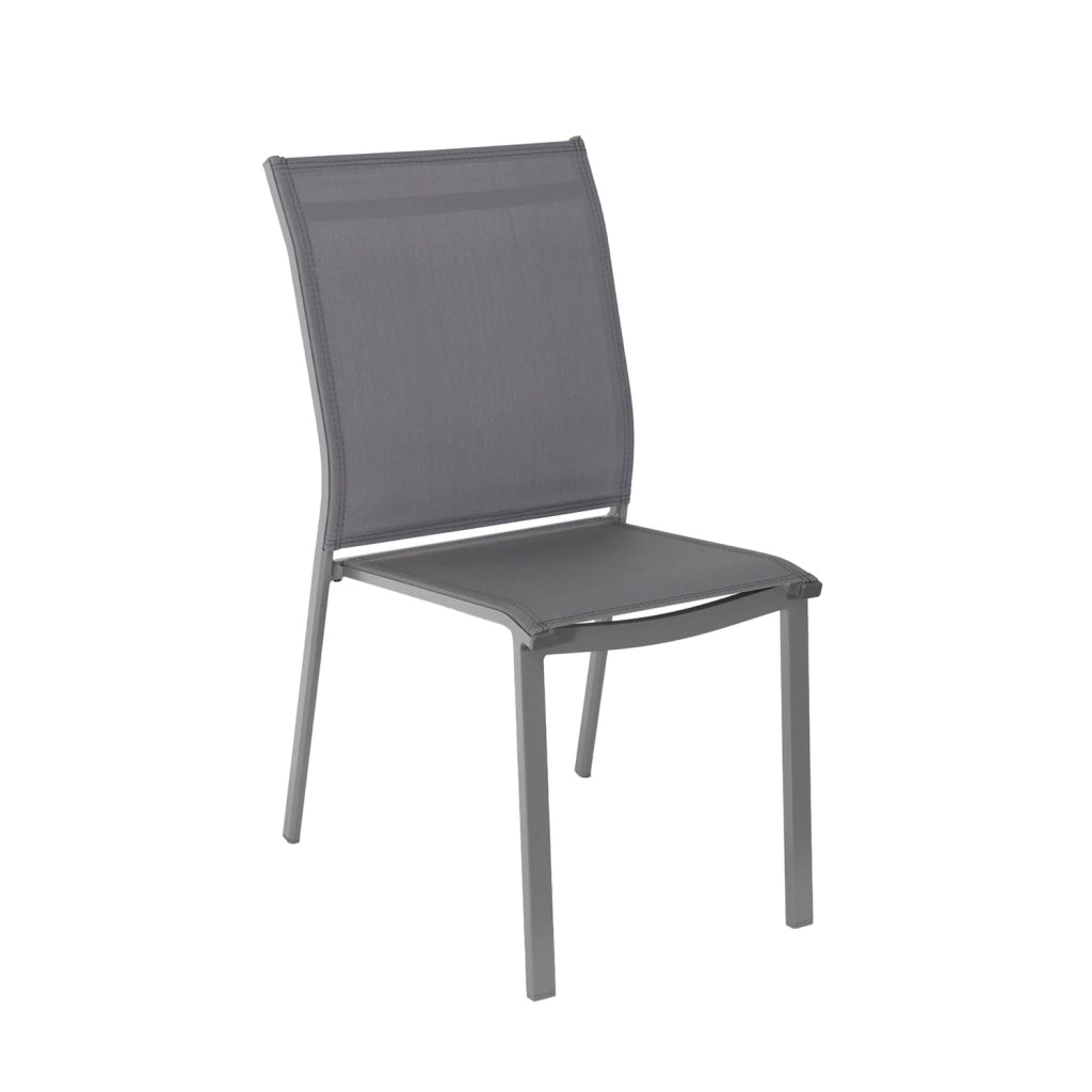Set tavolo da giardino in alluminio con 8 sedie, antracite