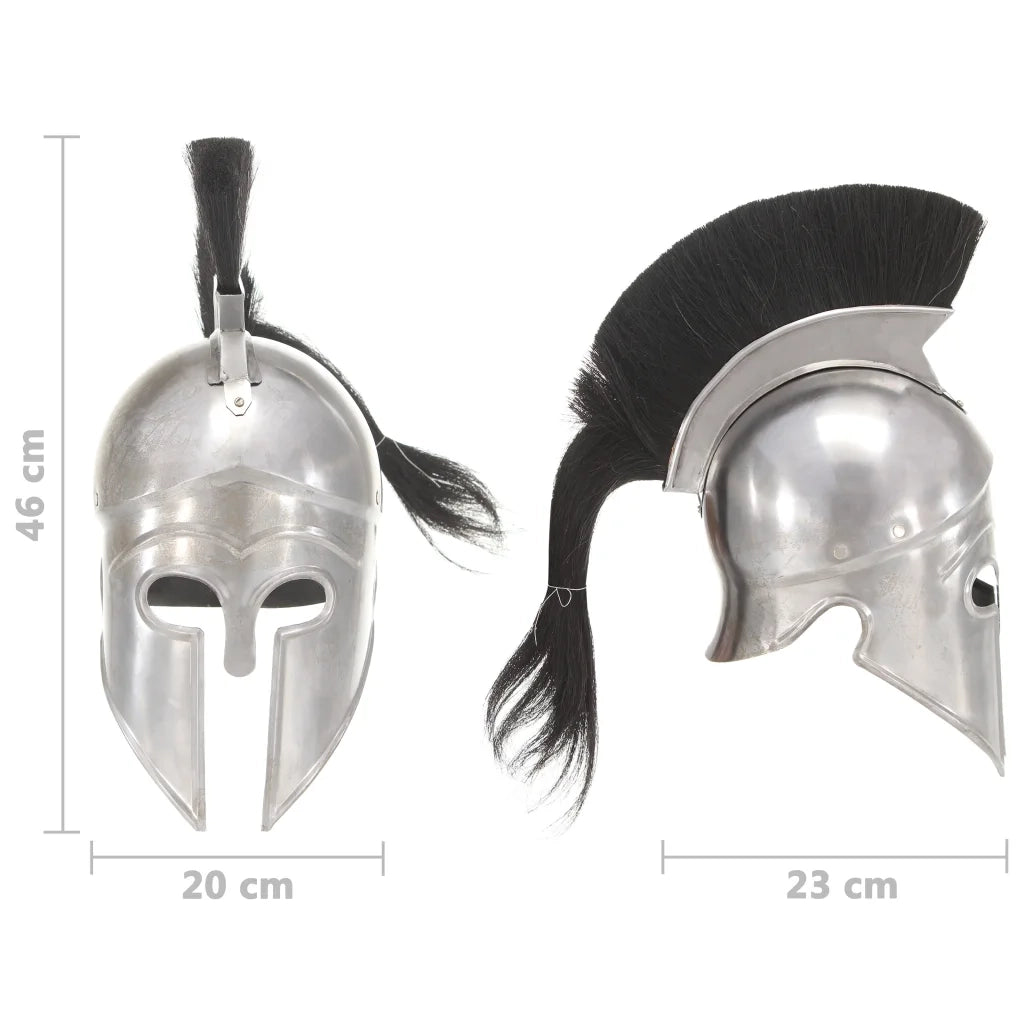Elmo da Guerriero Greco Antico per LARP in Acciaio Argento CFW1934334